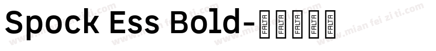 Spock Ess Bold字体转换